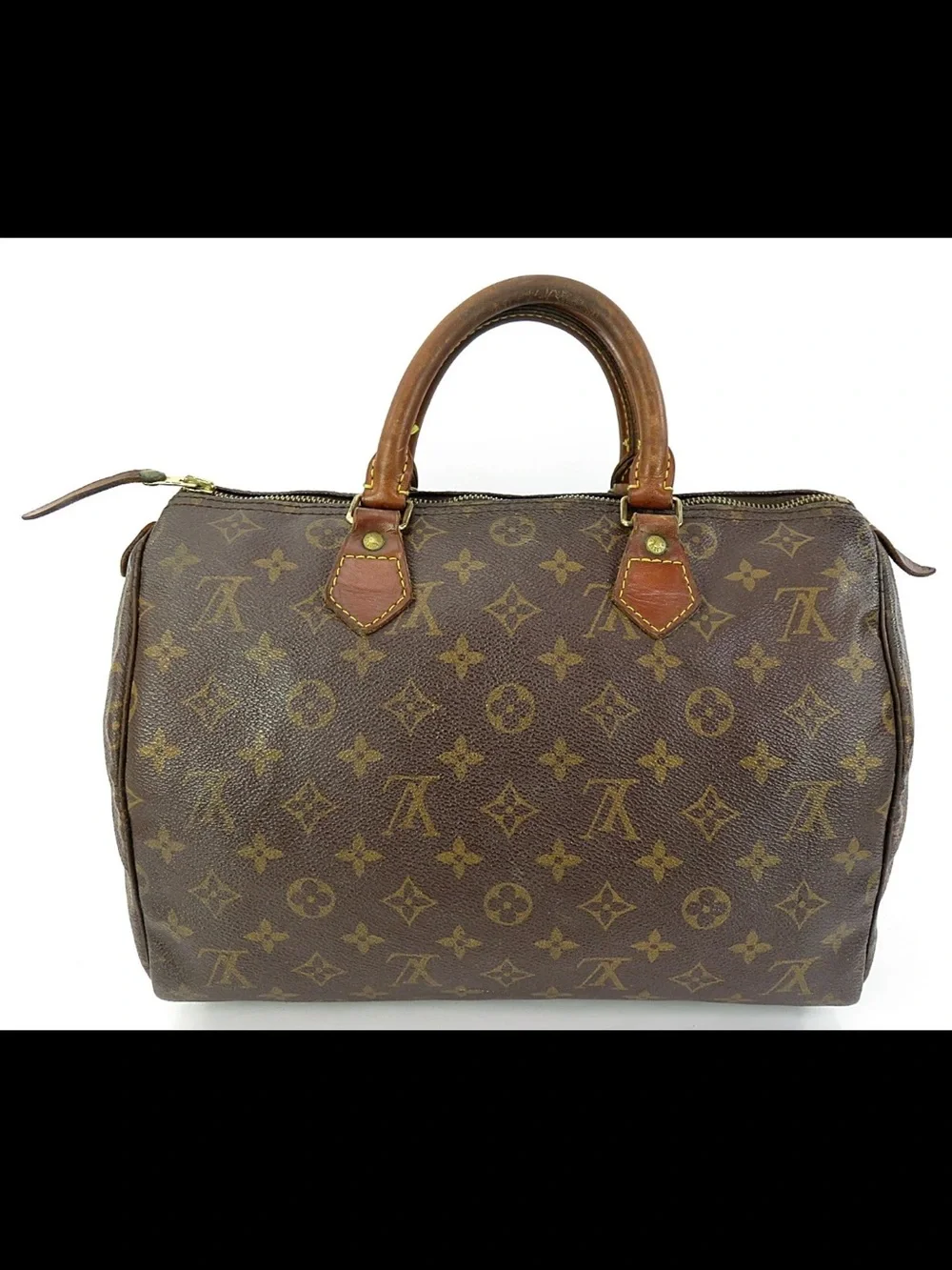 Louis Vuitton Brown Monogram Canvas Speedy Handbag
